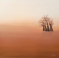 Irtiza Kazmi, 18 x 18 inches, Acrylics on Canvas, Landscape Painting, AC-IRTK-043